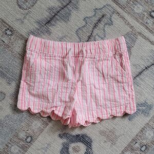 Vineyard Vines Toddler Girls Pink Seersucker Scalloped Pull-on Shorts Sz3T